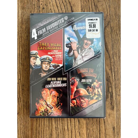 4 Film Favorites John Wayne Collection DVD Set Western Movies NEW Sealed - Picture 1 of 4